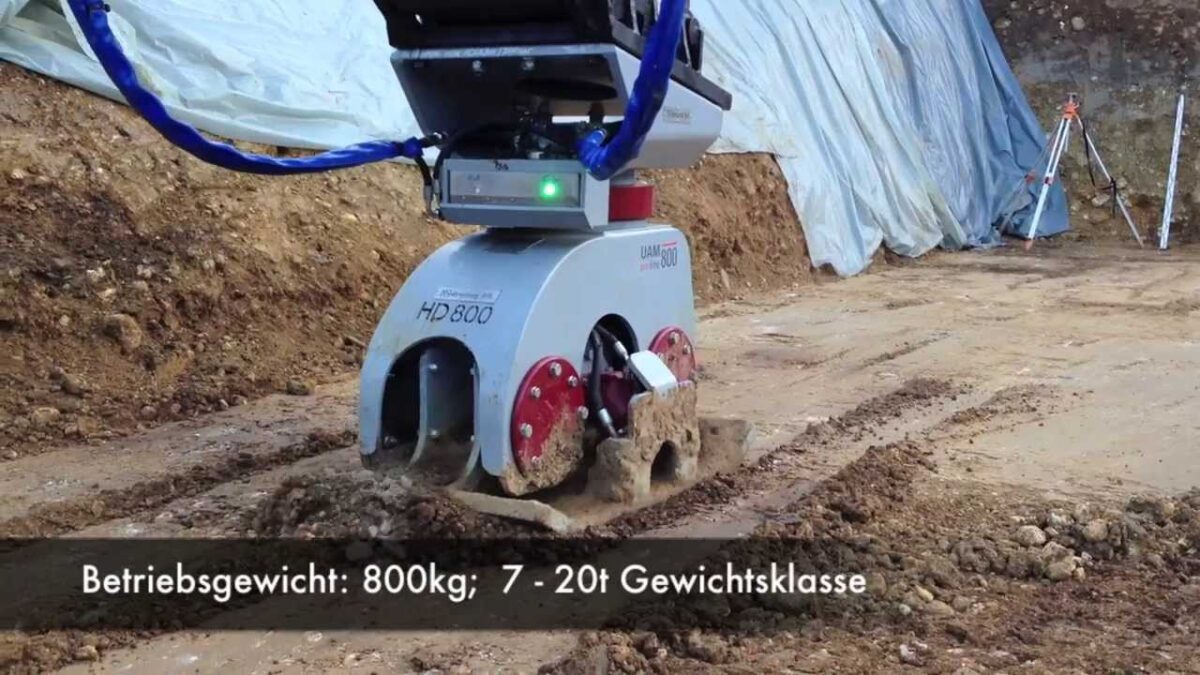 Anbauverdichter HD800 im Einsatz