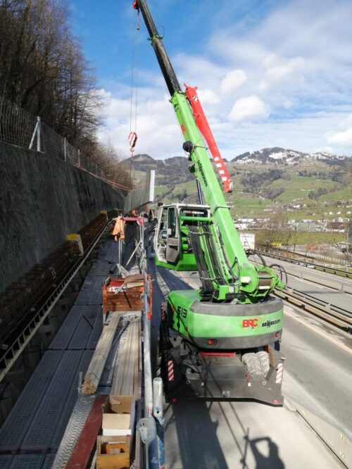 Sennenbogen der Mobilkran